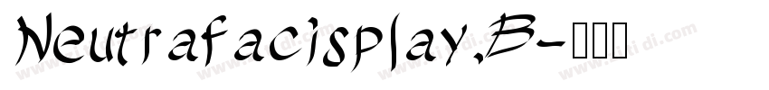 Neutrafacisplay B字体转换